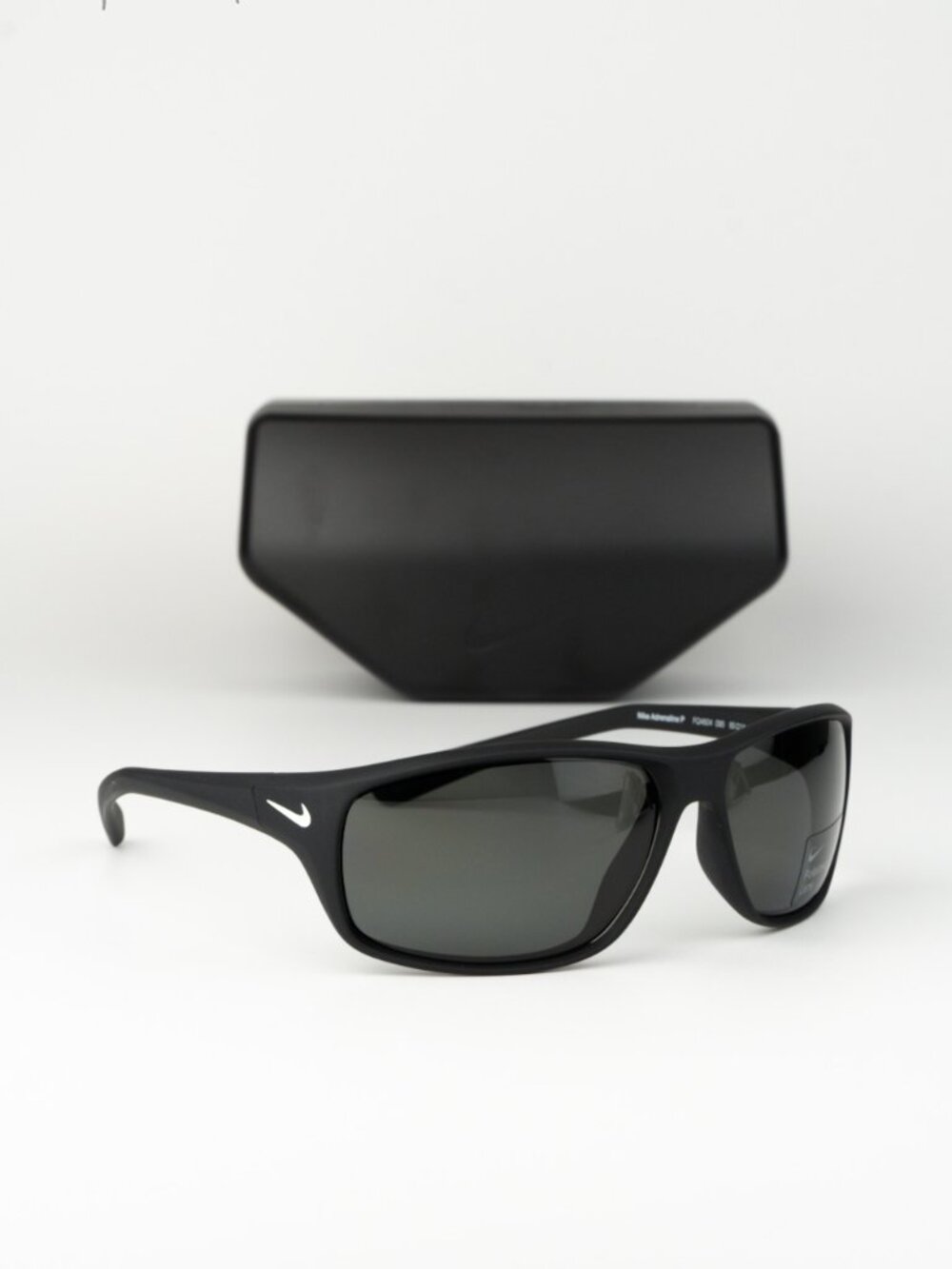 Nike Men Sunglasses Black Grey Polarized Wraparound ADRENALINE P FQ4604 095 NEW